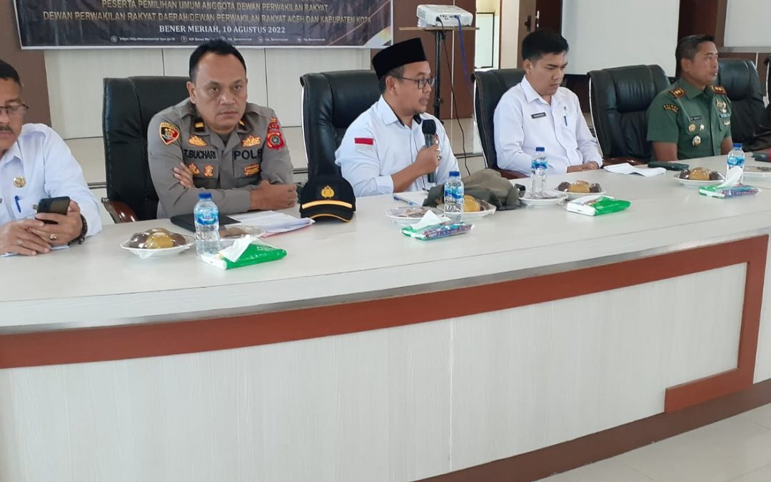 Sosialisasi PKPU 4/2022 dan Keputusan KIP Aceh No 20/2022 di Kabupaten Bener Meriah