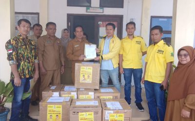 DPD II Partai Golkar Serahkan Antigen kepada Dinkes Kabupaten Bener Meriah