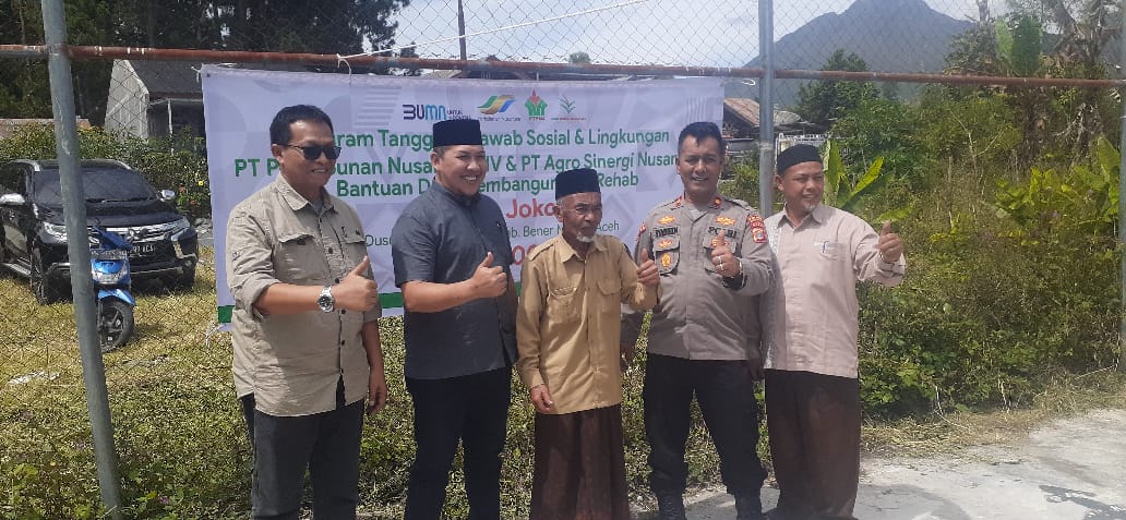 PT Nusantara lll dan lV serta PT Agro Sinergi Nusantara Bangun Mersah Jokowi di Bale Atu Bener Meriah