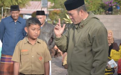 Sholat Dhuha Diimami oleh Siswa SD 2 Pante Raya Patut Dicontoh