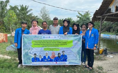 Teliti Alih Fungsi Lahan di Kecamatan Secanggang Kabupaten Langkat, Mahasiswa UMSU Lakukan Riset Lahan Pertanian Padi menjadi Tambak Udang Vannamei